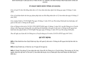 Quyết định 34/2013/QĐ-UBND quản lý nhà nước thông tin đối ngoại An Giang