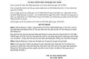 Quyết định 2547/2013/QĐ-UBND bãi bỏ Khoản 2 Điều 1 Quyết định mức thu phí chợ Quảng Ninh