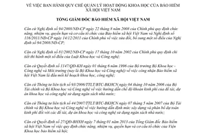 Quyết định 1020/QĐ-BHXH 2013 Quy chế quản lý hoạt động khoa học