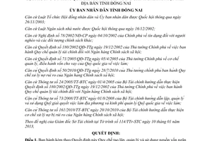 Quyết định 59/2013/QĐ-UBND tạo lập quản lý nguồn vốn ngân sách xã hội Đồng Nai