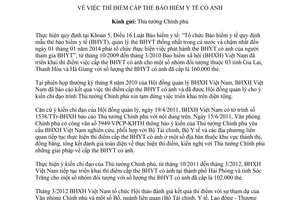 Báo cáo 3831/BC-BHXH năm 2013 thí điểm cấp thẻ bảo hiểm y tế có ảnh