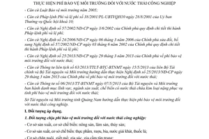 Hướng dẫn 946/HD-STNMT 2013 thực hiện phí bảo vệ môi trường nước thải công nghiệp Quảng Nam