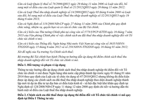 Thông tư 135/2013/TT-BTC thí điểm chính sách thuế thu nhập doanh nghiệp Tổ chức tài chính vi mô