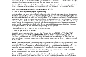 Hướng dẫn 03/HDLS-GTVT-TC-KH&ĐT thực hiện 28/2013/QĐ-UBND đầu tư xây dựng đường giao thông liên thôn Lào Cai