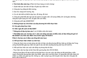 Công văn 7114/BGDĐT-GDMN năm 2013 hướng dẫn báo cáo giáo dục mầm non 2013 2014