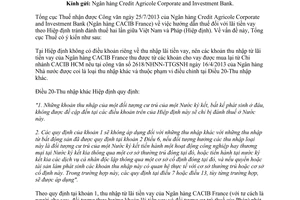 Công văn 3287/TCT-HTQT năm 2013 thực hiện Hiệp định tránh đánh thuế hai lần Việt Nam Pháp