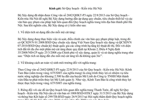 Công văn 18/BXD-HTKT năm 2013 Quy chuẩn tiêu chuẩn thiết kế quy hoạch nghĩa trang Hà Nội