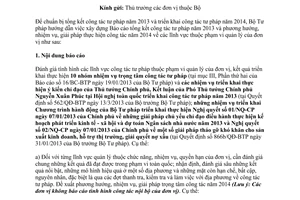 công văn số 7089/BTP-VP báo cáo công tác tư pháp 2013 phương hướng nhiệm vụ 2014