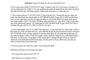 Công văn 4606/BNN-KHCN năm 2013 tiêu chuẩn điều tiết hồ chứa nước Bộ Nông nghiệp