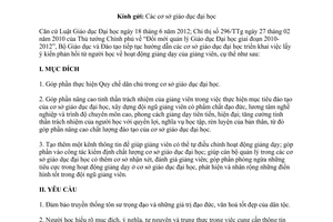 Công văn 7324/BGDĐT-NGCBQLGD năm 2013 ý kiến phản hồi giảng dạy của giảng viên