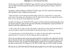 Công văn 3328/TCT-KK năm 2013 xác nhận nợ thuế Hải quan