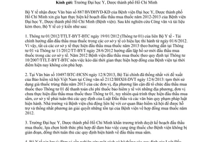 Công văn 6451/BYT-KH-TC năm 2013 gia hạn thời gian thực hiện hợp đồng cung ứng thuốc