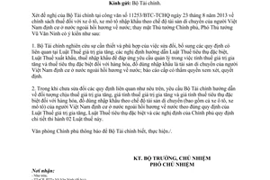 Công văn 8522/VPCP-KTTH năm 2013 chính sách thuế xe ô tô mô tô nhập khẩu