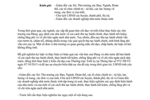 Công văn 298/UBND-VP5 năm 2013 giải quyết thủ tục hành chính tiết kiệm chống lãng phí Ninh Bình