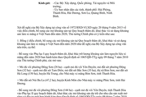 Công văn 1722/TTg-KTN năm 2013 điều chỉnh mỏ khoáng sản xi măng Việt Nam