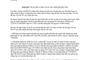 Công văn 2125/BVTV-TTra  kiểm tra xử lý vi phạm nhân nuôi ốc bươu vàng 2013