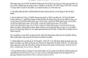 Công văn 17890/QLD-MP năm 2013 phân loại sản phẩm dược