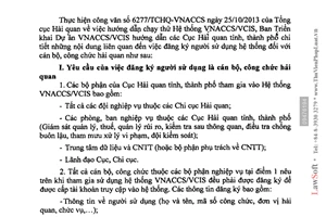 Công văn 6351/TCHQ-VNACCS năm 2013 hướng dẫn đăng ký sử dụng Hệ thống VNACCS/VCIS