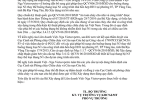 Công văn 370/BXD-KHCN năm 2013 hướng dẫn áp dụng QCVN 06:2010/BXD