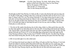 Công văn 1757/TTg-KTTH năm 2013 hoạt động kinh doanh tạm nhập tái xuất gửi kho ngoại quan