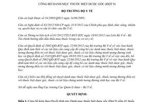 Quyết định 4140/QĐ-BYT năm 2013 công bố Danh mục thuốc biệt dược gốc Đợt 9