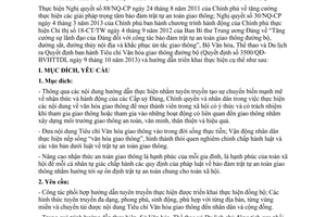 Hướng dẫn 3831/HD-BVHTTDL 2013 thực hiện Tiêu chí Văn hóa giao thông đường bộ