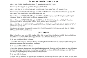 Quyết định 1744/2013/QĐ-UBND sửa đổi Quy chế tổ chức quản lý chợ Bắc Kạn