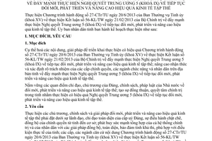 Kế hoạch 67/KH-UBND năm 2013 đổi mới phát triển nâng cao hiệu quả kinh tế tập thể Tuyên Quang