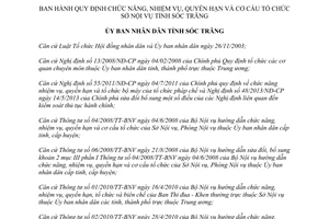 Quyết định 35/2013/QĐ-UBND chức năng nhiệm vụ quyền hạn cơ cấu tổ chức Sở Nội vụ Sóc Trăng