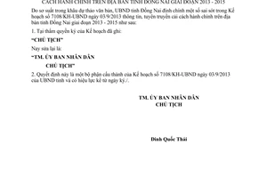 Quyết định 3133/QĐĐC-UBND năm 2013 thông tin tuyên truyền cải cách hành chính Đồng Nai 2013 2015