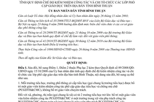 Quyết định 44/2013/QĐ-UBND sửa đổi Quyết định 89/2008/QĐ-UBND chế độ kiêm nhiệm công tác Bình Thuận