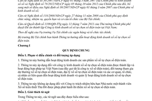 Thông tư 136/2013/TT-BTC năm 2013 hướng dẫn hoạt động kinh doanh xổ số điện toán