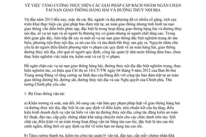 Chỉ thị 20/CT-TTg năm 2013 tăng cường ngăn chặn tai nạn giao thông hàng hải