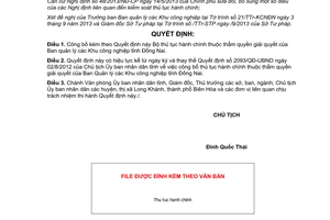 Quyết định 3147/QĐ-UBND năm 2013 Bộ thủ tục hành chính Ban quản lý Khu công nghiệp Đồng Nai