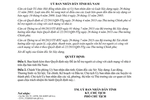 Quyết định 1157/QĐ-UBND năm 2013 Đề án hỗ trợ người có công cách mạng nhà ở Hà Nam