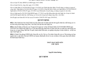 Quyết định 57/2013/QĐ-UBND thu hút nguồn nhân lực chất lượng cao công viên chức Nghệ An