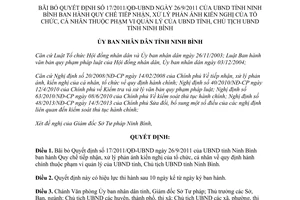 Quyết định 731/QĐ-UBND năm 2013 Quy chế tiếp nhận xử lý phản ánh kiến nghị Ninh Bình