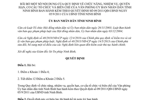 Quyết định 15/2013/QĐ-UBND chức năng nhiệm vụ tổ chức Văn phòng Ủy ban Ninh Bình