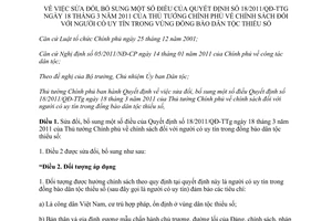 Quyết định 56/2013/QĐ-TTg chính sách người có uy tín dân tộc thiểu số