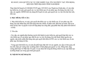 Kế hoạch 68/KH-UBND năm 2014 khiếu nại tố cáo phức tạp tồn đọng kéo dài Nam Định