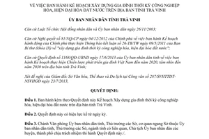 Quyết định 2010/QĐ-UBND 2013 Xây dựng gia đình thời kỳ công nghiệp hóa hiện đại hóa Trà Vinh