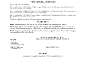 Quyết định 1185/QĐ-KTNN năm 2013 Quy chế làm việc Kiểm toán Nhà nước chuyên ngành II