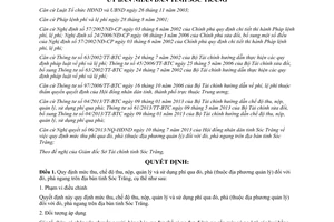 Quyết định 40/2013/QĐ-UBND thu nộp quản lý sử dụng phí qua đò phà ngang Sóc Trăng