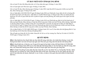 Quyết định 24/2013/QĐ-UBND đối tượng tiêu chuẩn khen thưởng kế hoạch nộp ngân sách Quảng Bình