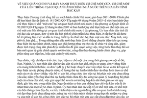 Chỉ thị 19/2013/CT-UBND cơ chế một cửa một cửa liên thông cơ quan hành chính nhà nước Bắc Kạn