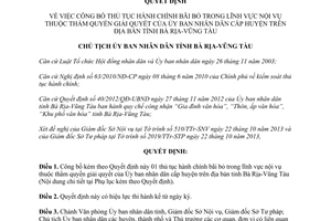 Quyết định 2504/QĐ-UBND 2013 thủ tục hành chính bãi bỏ Nội vụ Ủy ban nhân dân huyện Bà Rịa Vũng Tàu