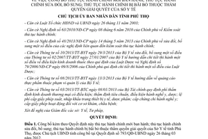Quyết định 2758/QĐ-UBND 2013 thủ tục hành chính mới sửa đổi bị bãi bỏ Sở Y tế Phú Thọ