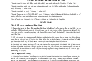 Quyết định 25/2013/QĐ-UBND quy định ký quỹ thực hiện dự án đầu tư có sử dụng đất Cần Thơ