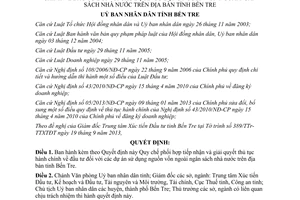 Quyết định 32/2013/QĐ-UBND giải quyết thủ tục hành chính đầu tư vốn ngoài ngân sách Bến Tre