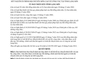 Quyết định 23/2013/QĐ-UBND hỗ trợ khuyến khích cán bộ công viên chức Lạng Sơn